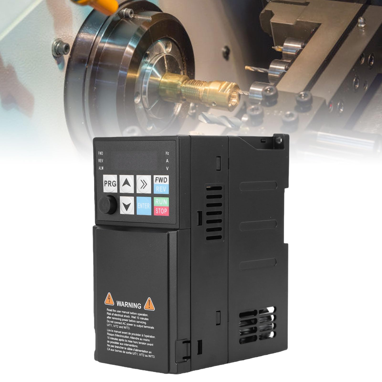 Variador de Frecuencia de 2,2 KW, Monofásico de 220 V de Entrada y Trifásico de 220 V de Salida, con Eficiencia Inteligente y Protección Robusta, para el Control de Velocidad de