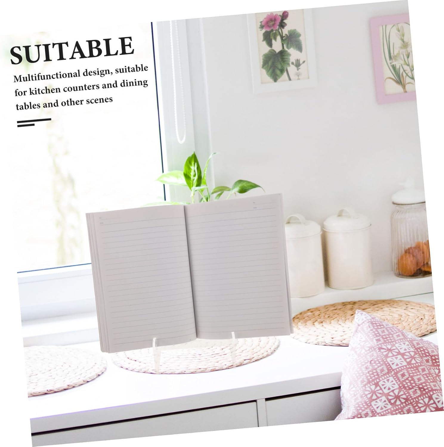 Acrylic Recipe Stand for Kitchen Counter Book Display Stand