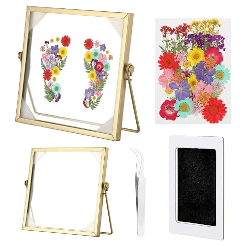 Roowest 43 Pcs Mothers Day Gift Pressed Flower Kit for