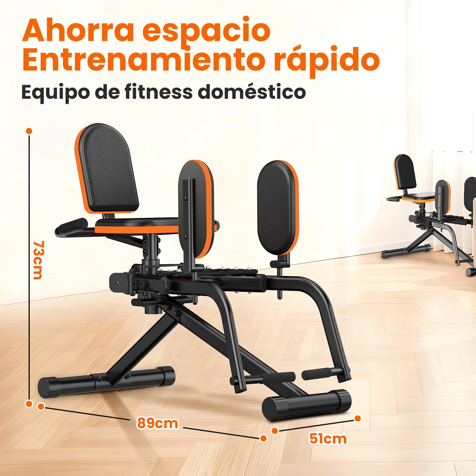 HXD-ERGO Máquina de Abductores y Muslos, Kegel Trainer para Hombres y Mujeres, Resistencia Ajustable, Fortalecedor de Glúteos, Caderas y Piernas, Compacto para Casa