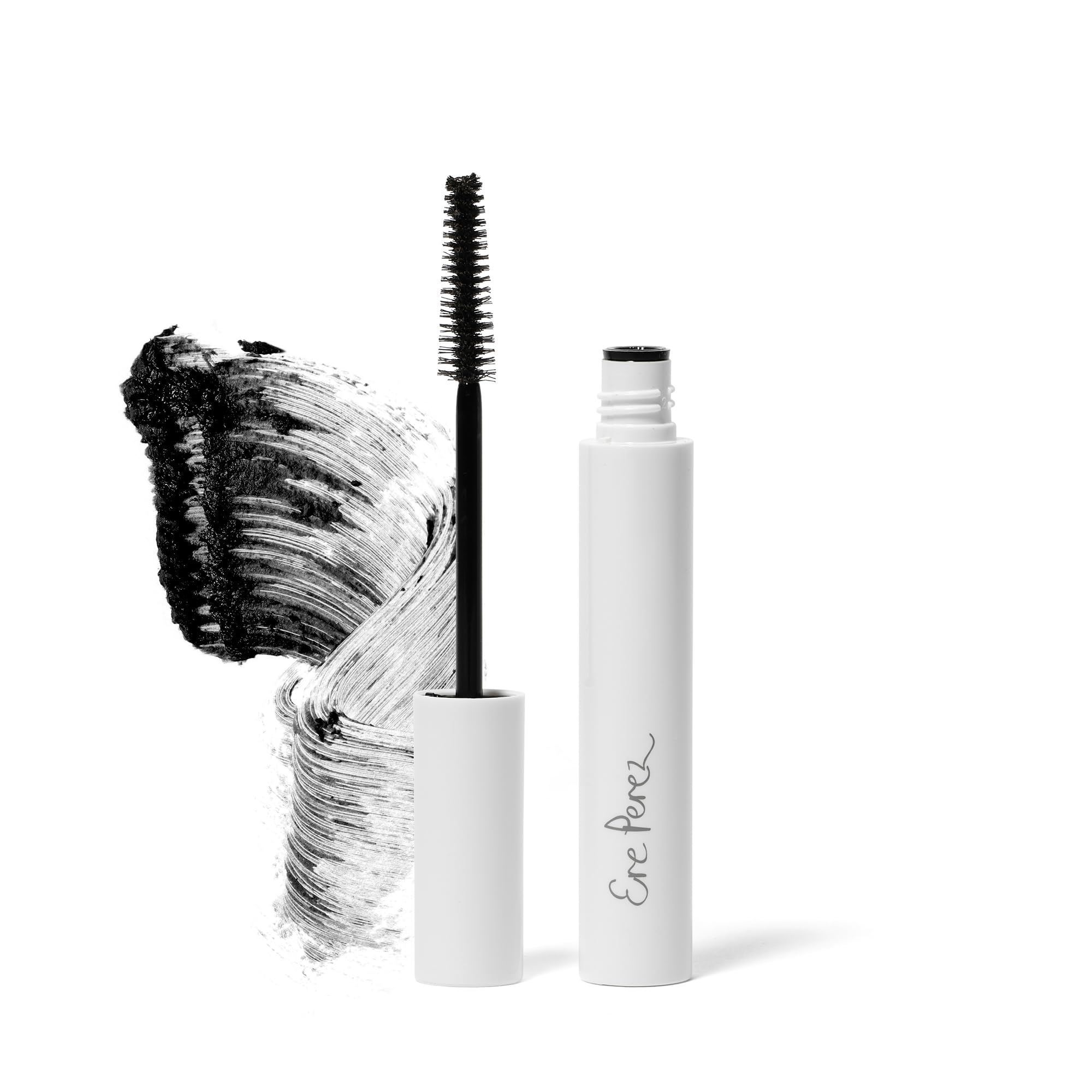 Ere Perez - Avocado Waterproof Mascara | Lengthen, Nourish, Enhance, Strengthen | Long-Lasting, Sensitive Eye Safe | Mamey + Camelia Oils | Vegan, Cruelty-Free, Clean Beauty (Black, 0.35 oz | 10 ml)