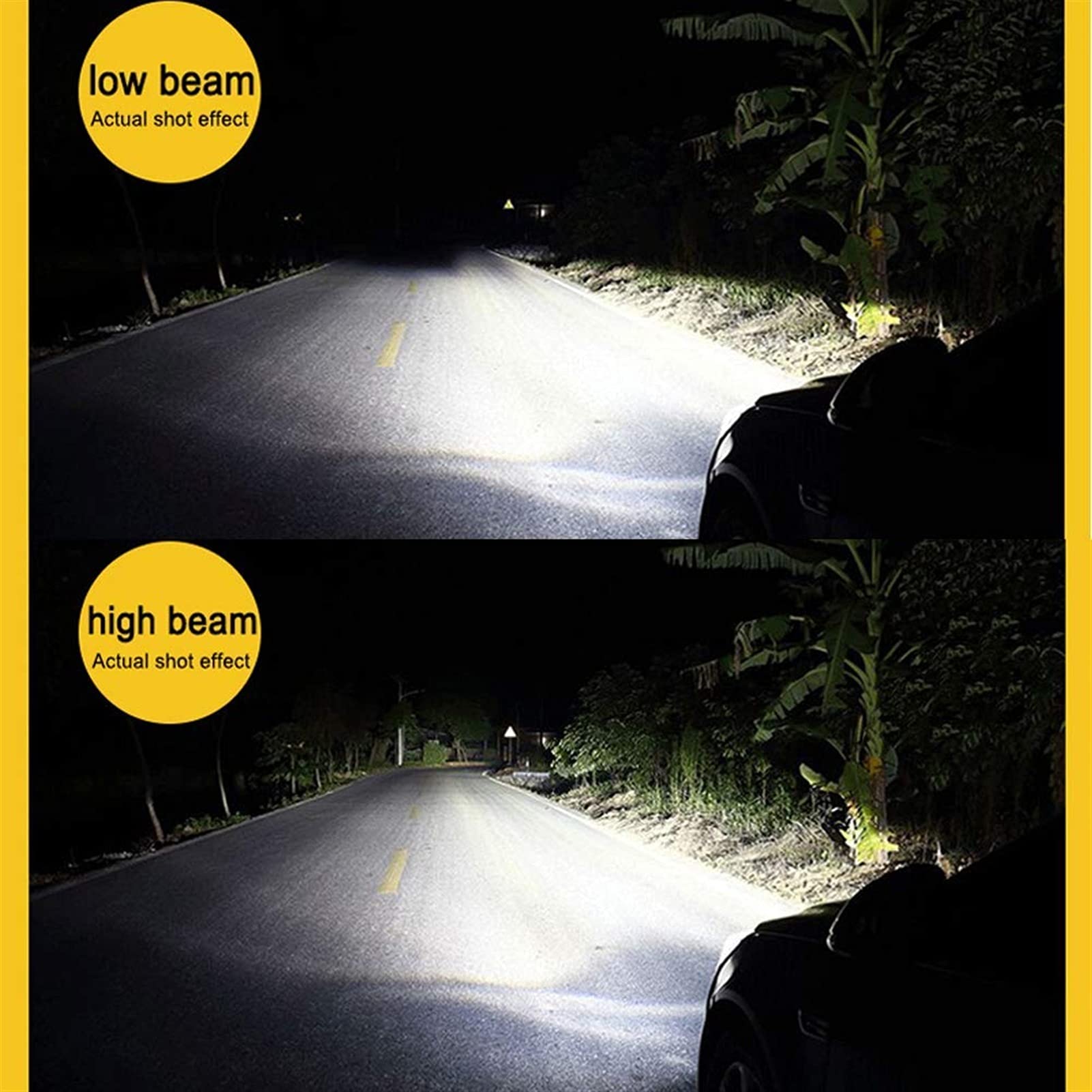 Faros Bombilla de Faros H4 HB2 / 9003 HB2 / 9003 HI/LO H7 H11 9005 HB3 9006 HB4 60W Faro del Coche LED de Alta Potencia Blanca 6000K de Estilo de Coche (Socket Type : H7)