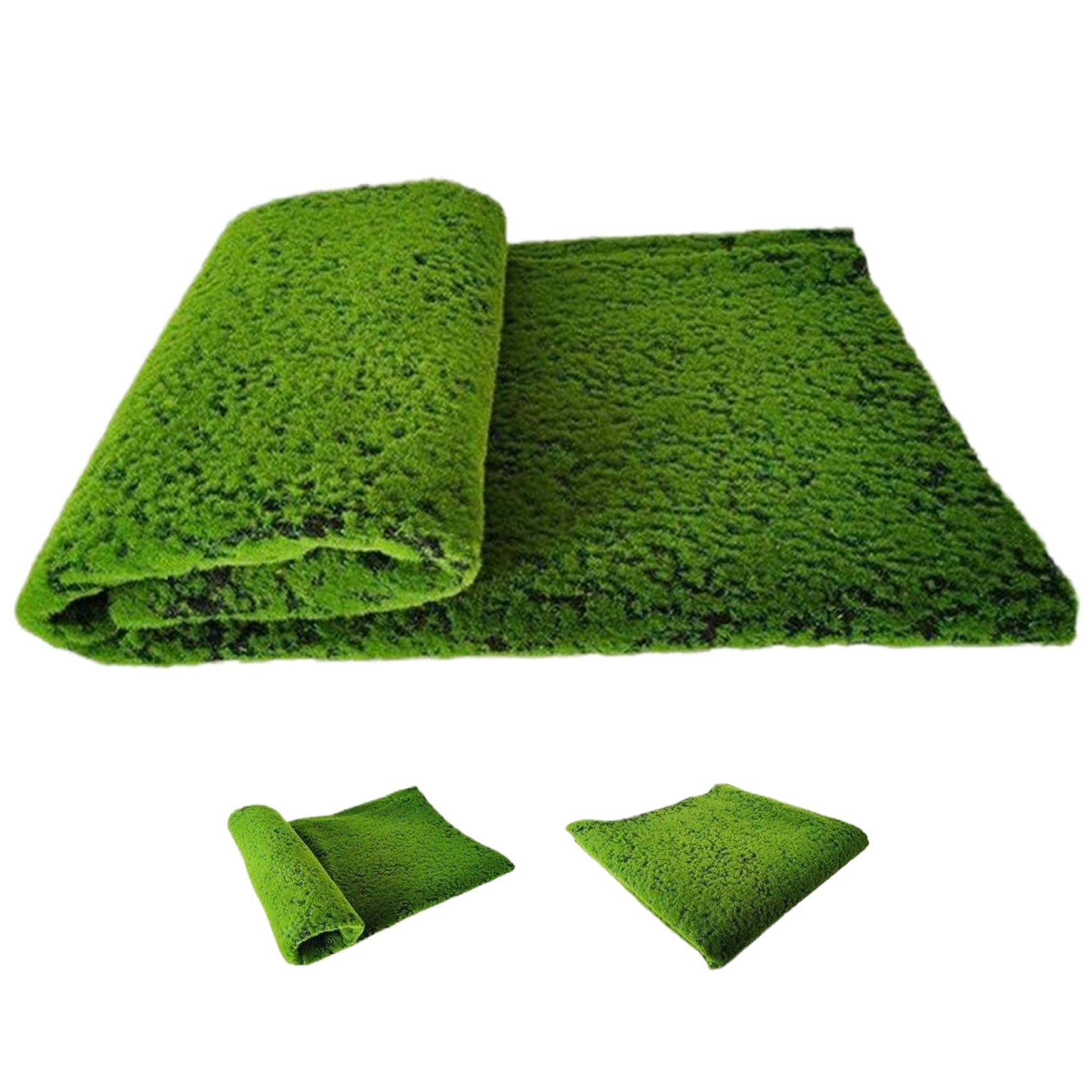 Tapis en Mousse Artificiel, Tapis de Mousse, Couverture en Faux Faux coupé, de Bricolage antidérapant pour Le Patio Jardin Maison / 39x39 Pouces