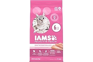iams Proactive Health Adult Sensitive Digestion & Skin Dry Cat Food with...