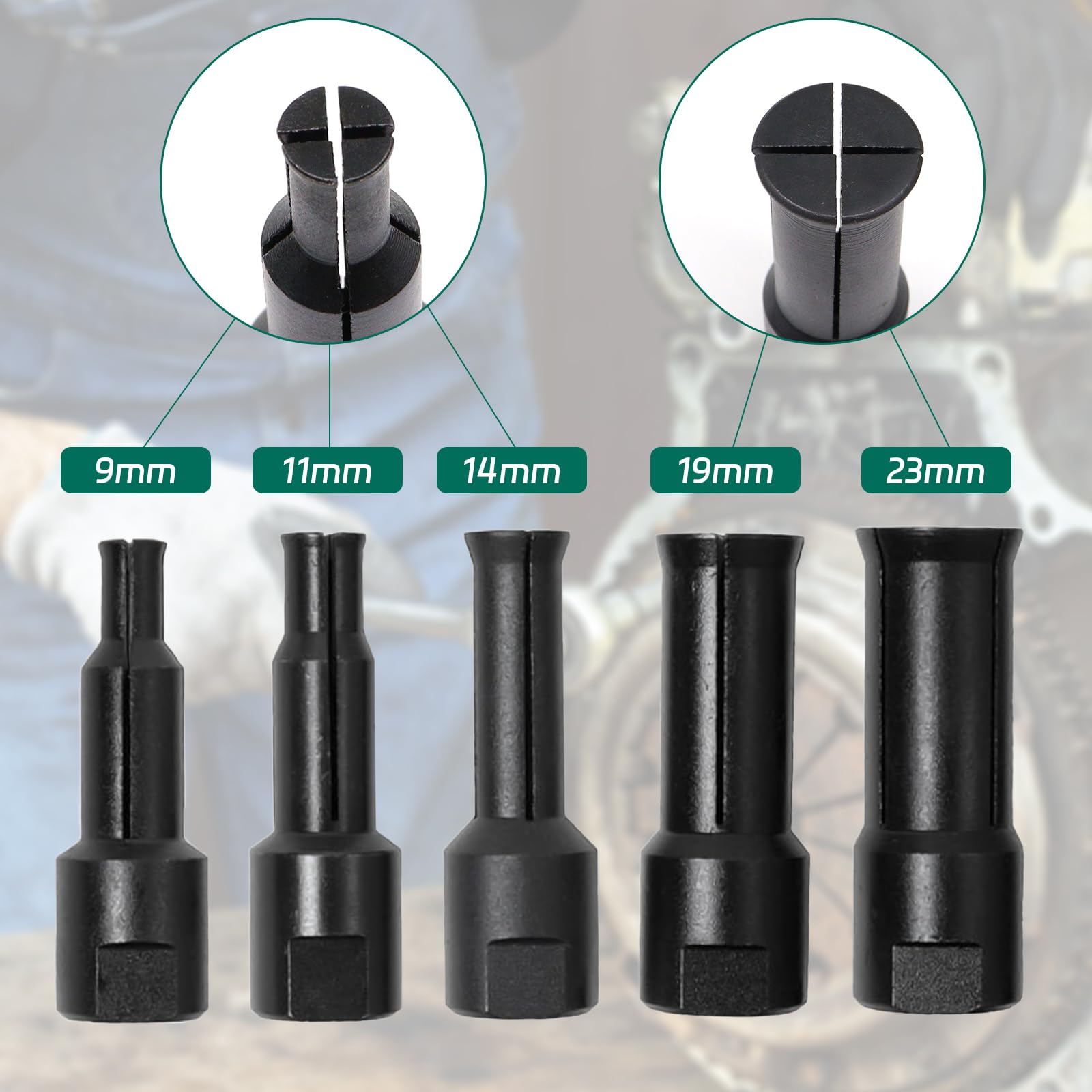 Binnenlager trekker met slag trekker / lagertrekker 16 delig - Tools-n-More Gereedschappen