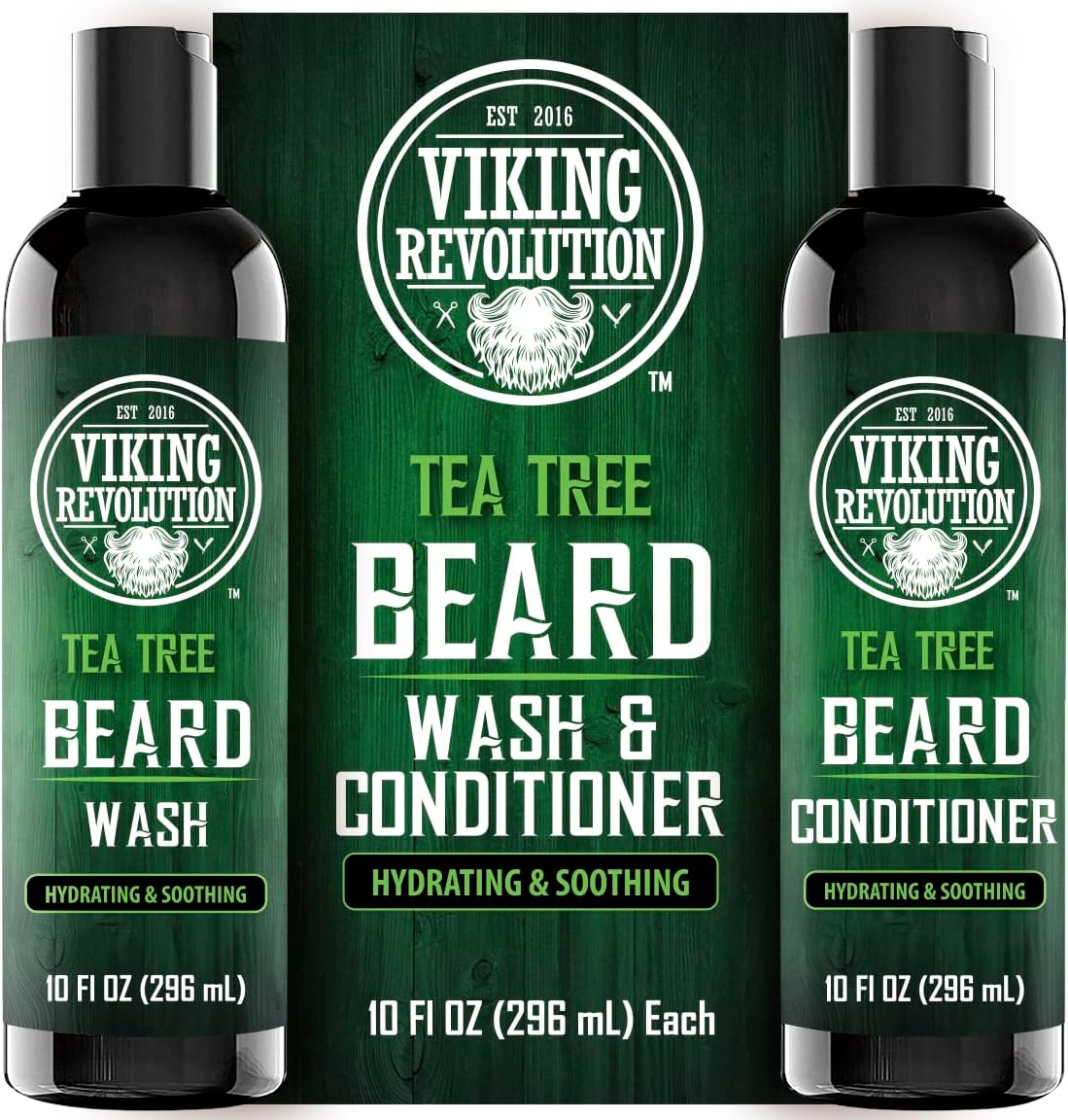 Amazon.com : Viking Revolution Tea Tree Oil Beard Wash and Beard ...