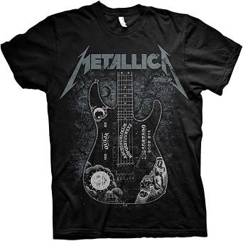 Metallica Mens Hammett Ouija Guitar Slim Fit T-Shirt