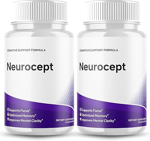 Neurocept Original - Cápsulas de suplemento cerebral oficial Neuro cept Brain & Memory Focus Support Advanced Formula  Apoyo diario para la salud y