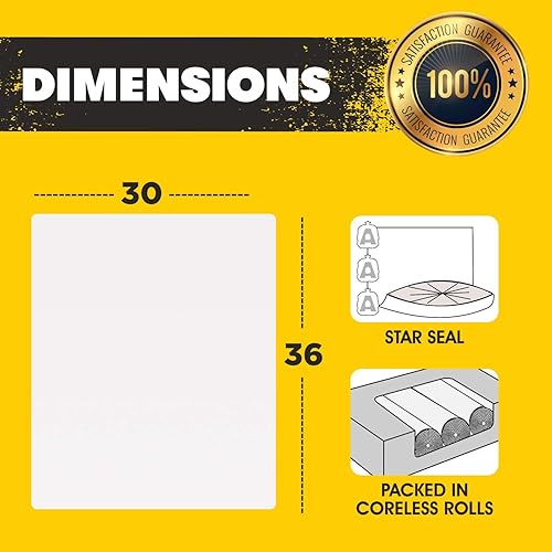 Miniatura 8 de Aluf Plastics Bolsas de basura transparentes resistentes para 55 galones, paquete enorme de 100 unidades, 38 x 58 pulgadas, 1.5 milésimas de pulgada