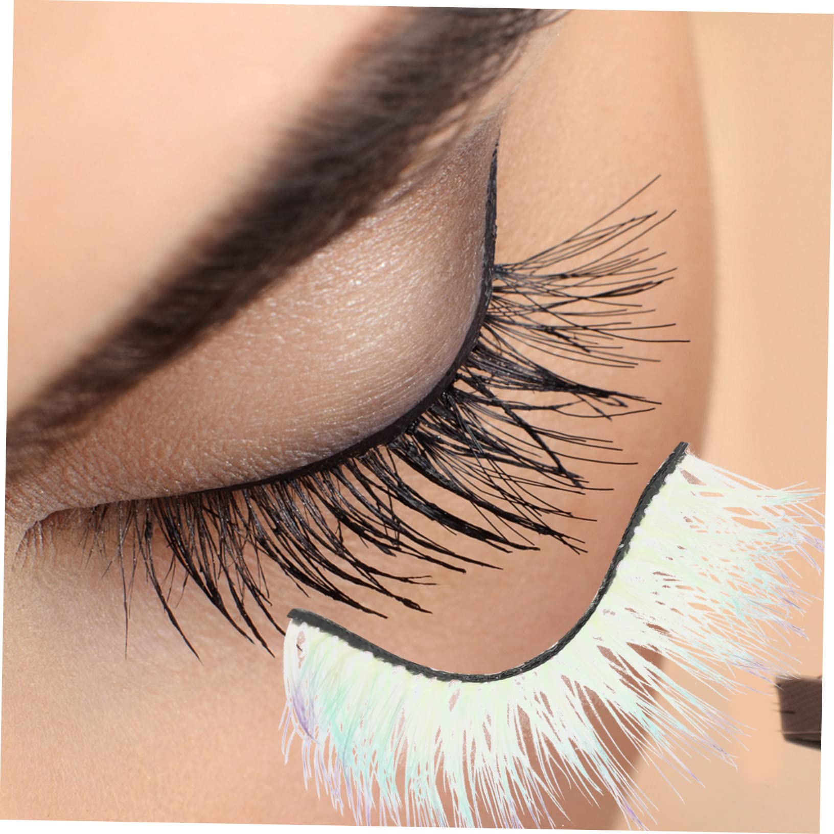 Baluue 20paia Ciglia Finte Fluo Per Donne Extension Di Ciglia Colorate e Leggere Per Makeup e Occasioni Speciali