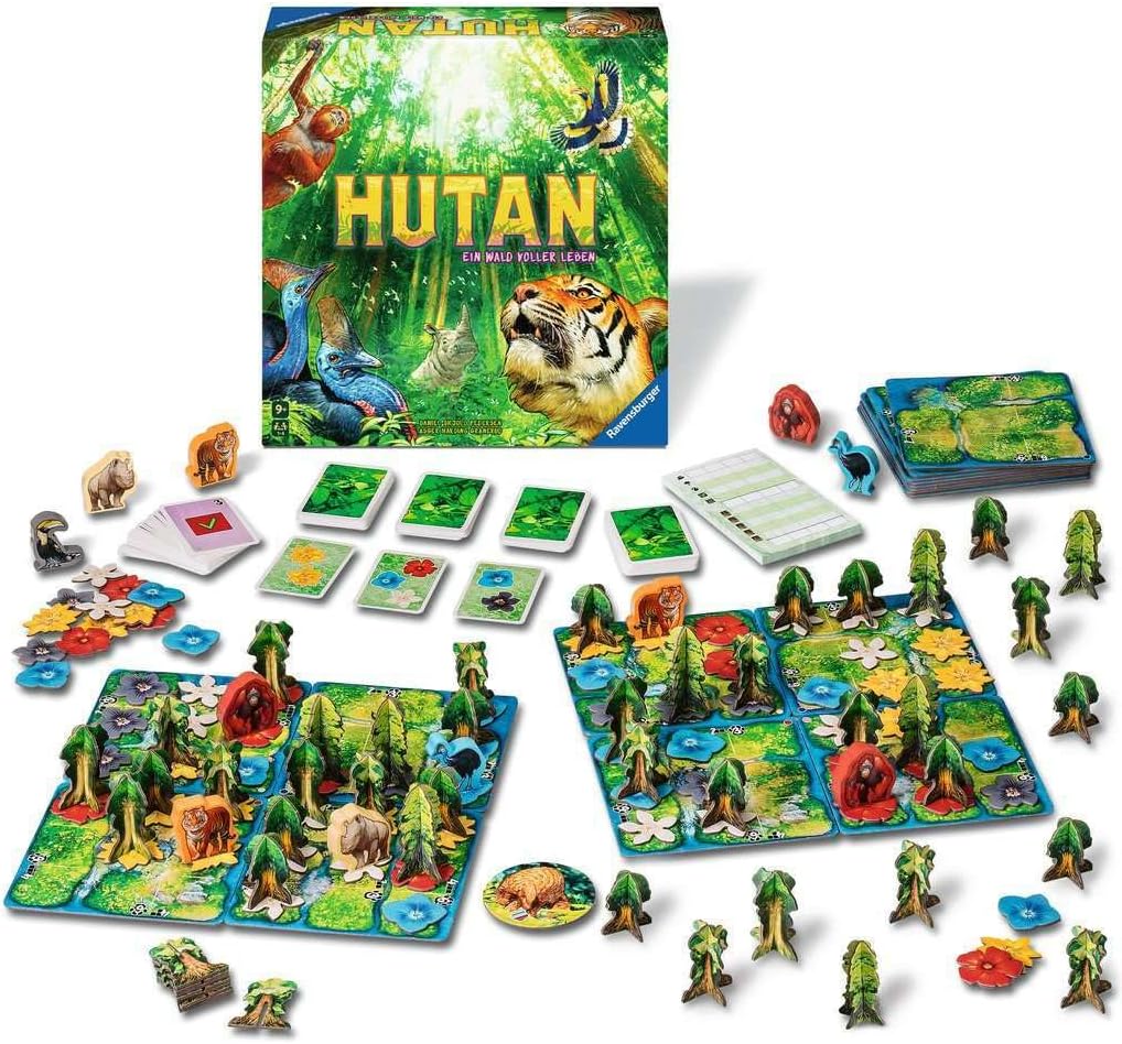 Ravensburger 24747 HUTAN D - Tactical Game for The Whole Family, for 1-4 Players: Infants from 8 Years