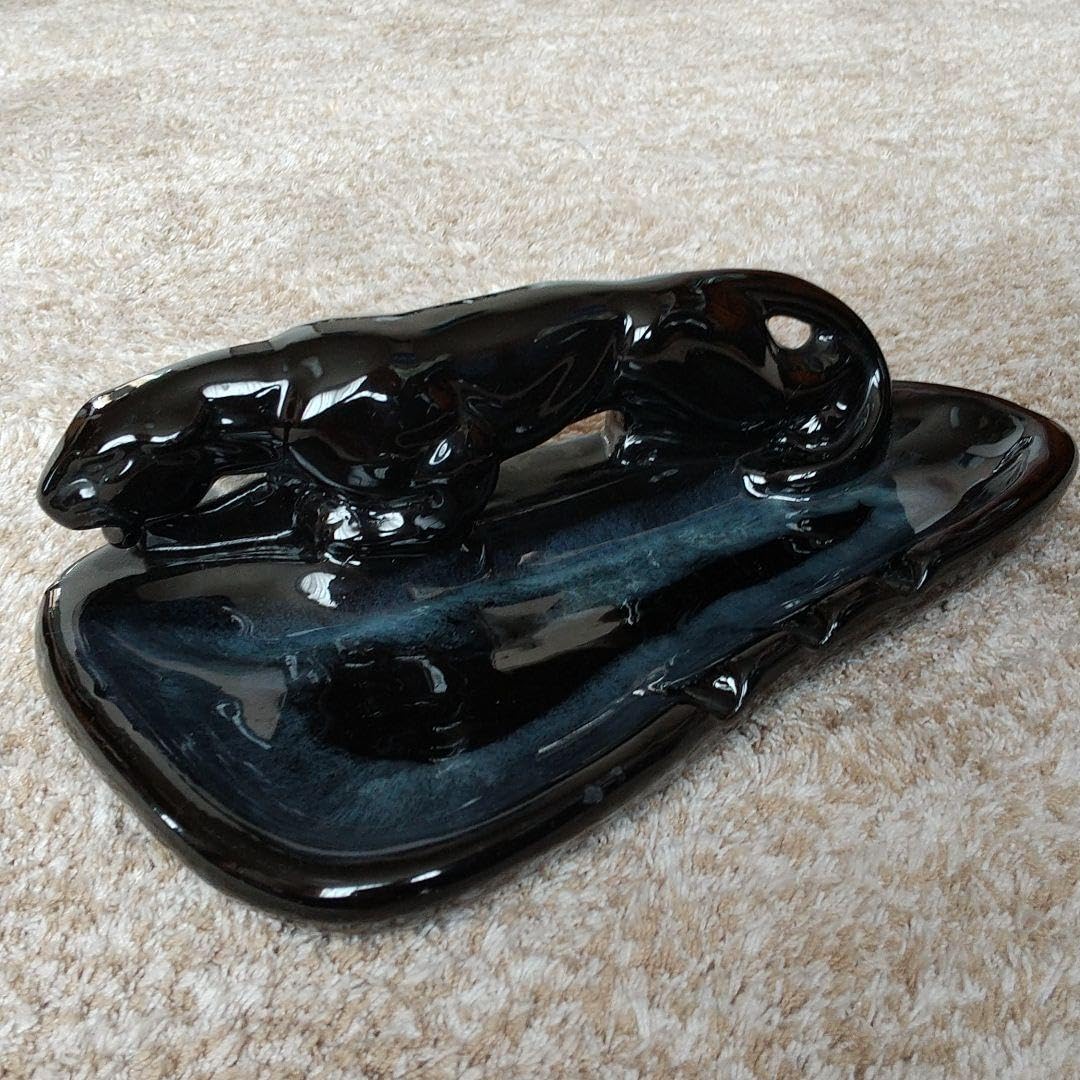 黒豹陶器ブラックパンサーvintage希少クロヒョウ激レア灰皿アッシュ置物美品 Amazon.co.jp: 黒豹 陶器 ブラックパンサー ヴィンテージ クロヒョウ