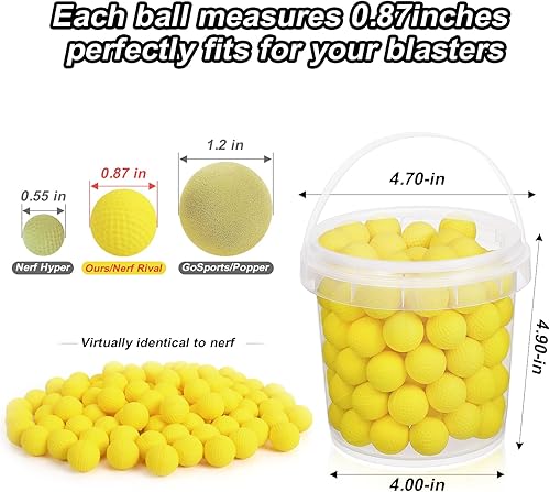 Miniatura 2 de 100 bolas de recambio de munición compatibles con pistola Nerf Rival, paquete de repuesto de bola de espuma TiopLior para Rival