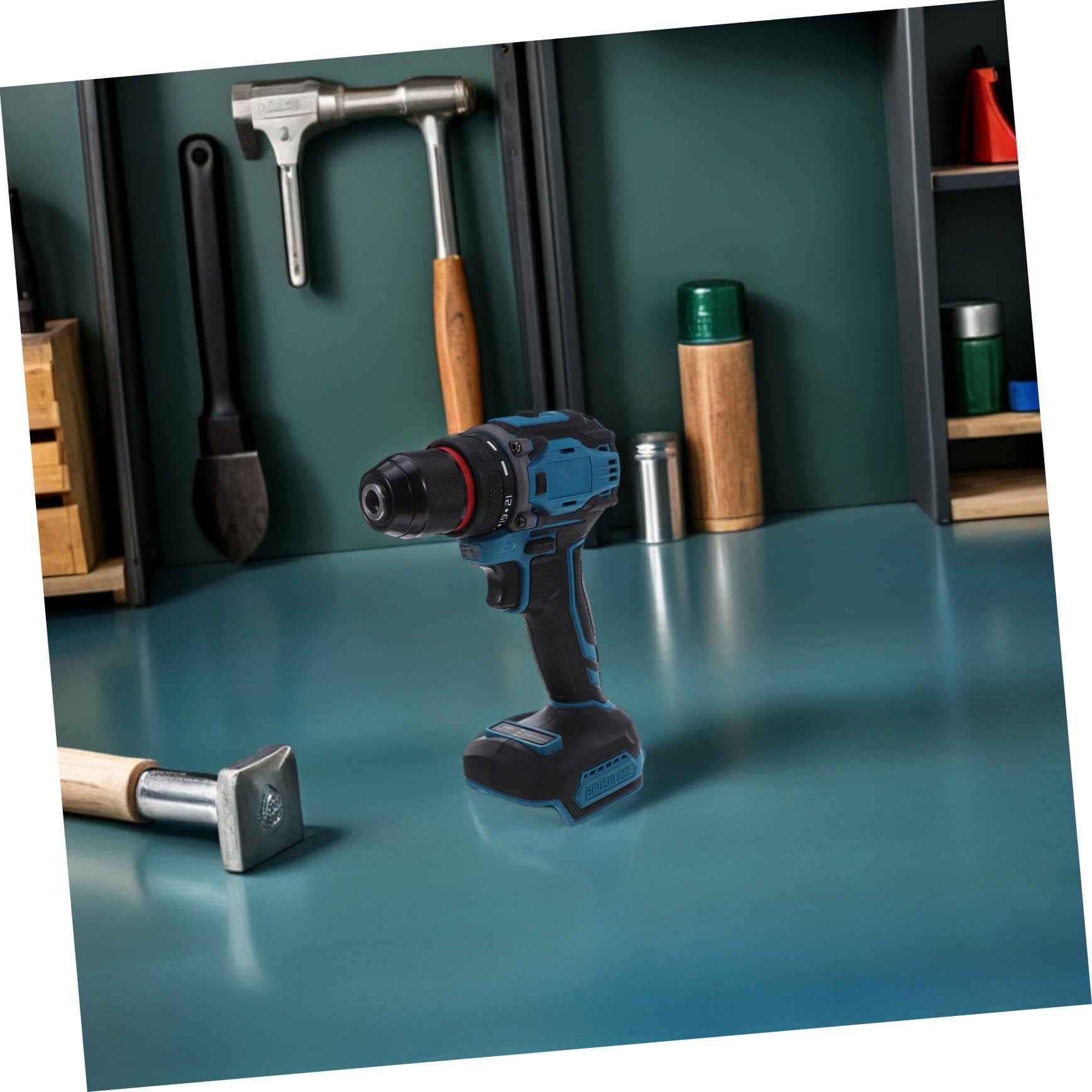 SEWACC Taladro Eléctrico Inalámbrico Portátil Atornillador Compacto para Bricolaje y Reparaciones Casa Compatible con Brocas Diseño Ligero y Potente para Uso Versátil