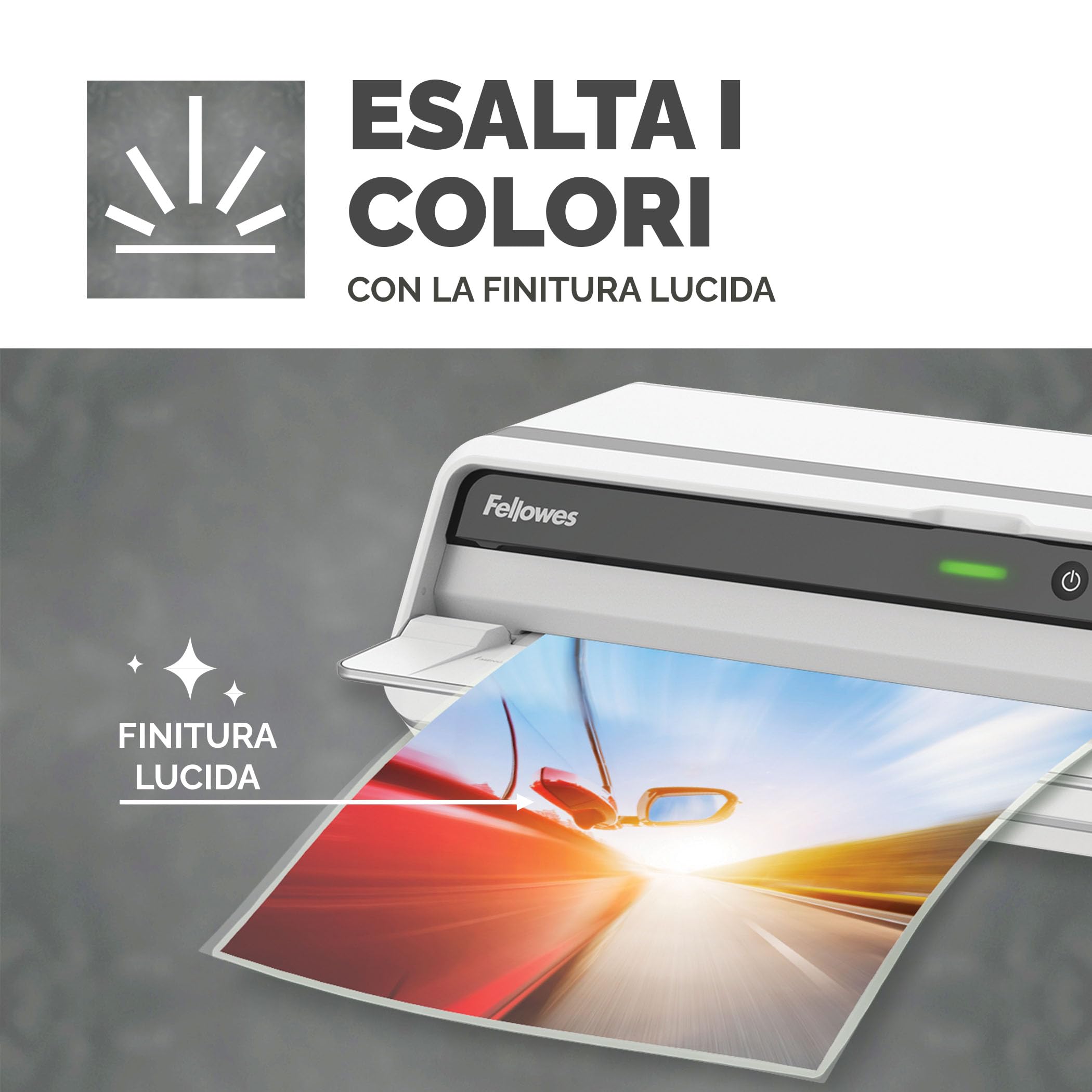 Fellowes Fogli per Plastificazione A3 Lucide 50 Pezzi Resistenti per Poster Documenti