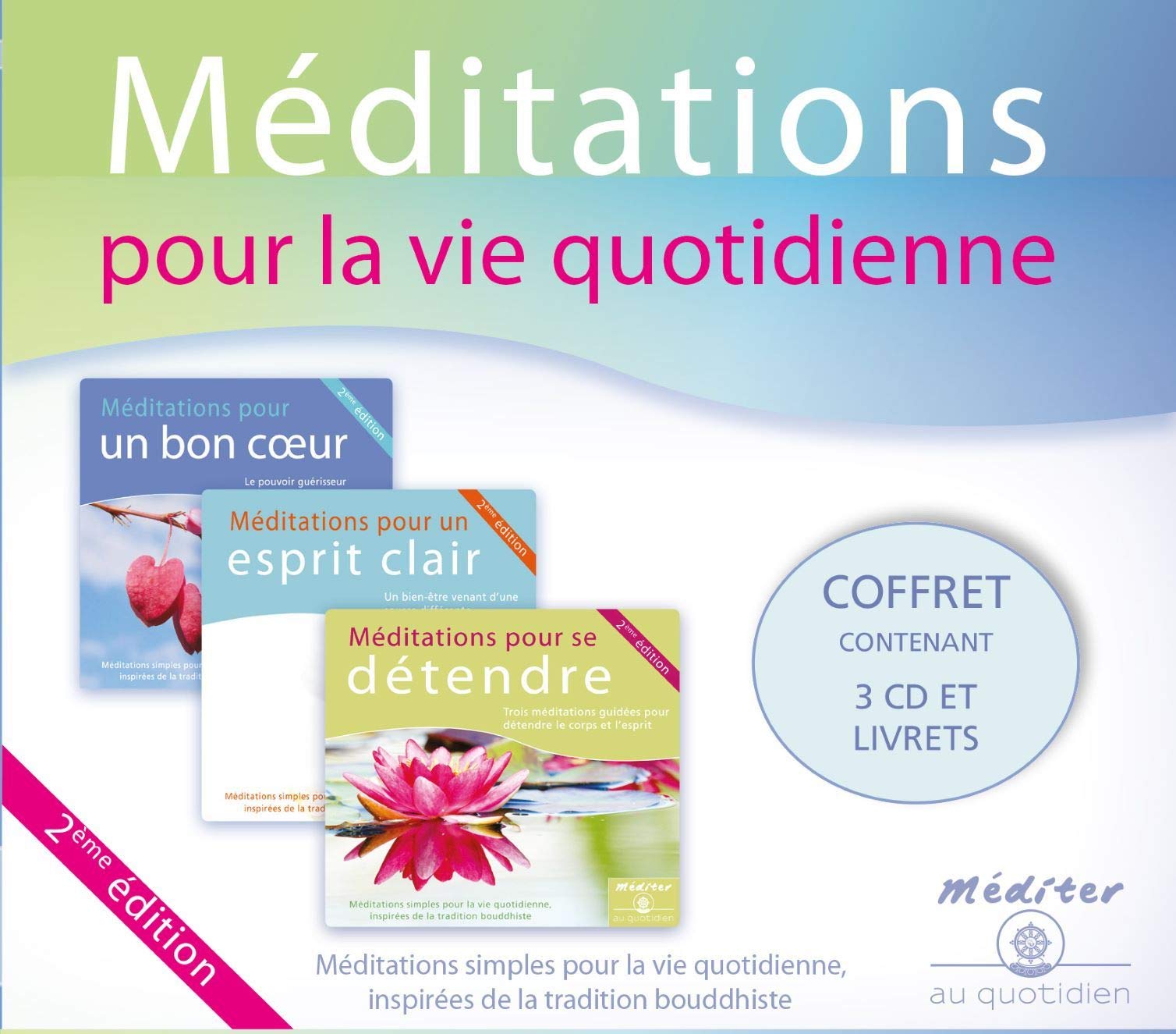 Coffret méditations pour la vie quotidienne - Coffret 3 CD [Audio CD] Collectif