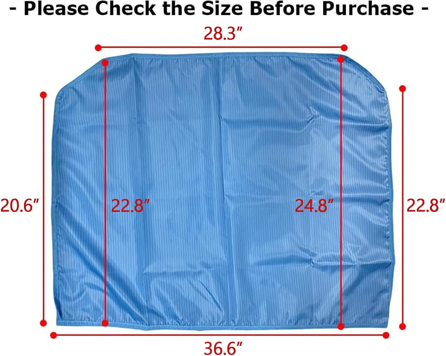 Microscope Dust Cover Compatible with 3.5X-180X, 3.5X-90X, SW-3T24Z - Lab lensmeter Instruments Accessories, ESD Material, 36.6"x28.3"x22.8"