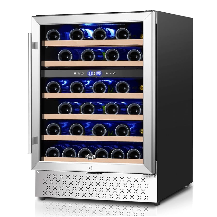 Amazon.com: Tylza 24 Inch Dual Zone Wine Cooler Refrigerator
