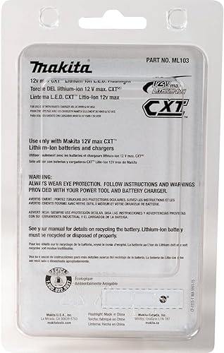 Miniatura 8 de Makita ML103 12V MAX CXT - Linterna LED inalámbrica de iones de litio