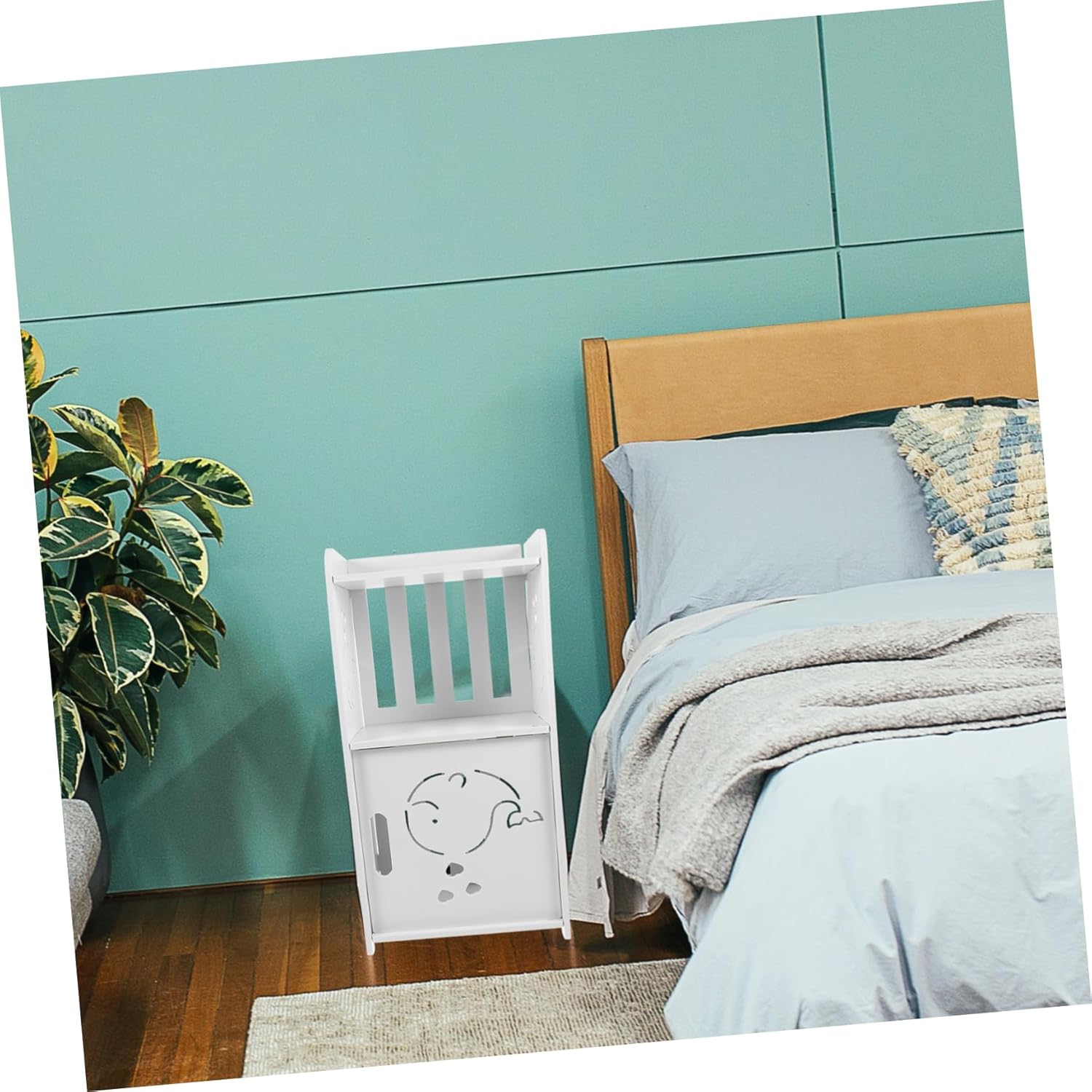 Modern Minimalist Bedside Table Storage Multi-Function Nightstand for Bedroom Small Corner Cabinet Easy Assembly Compact Design