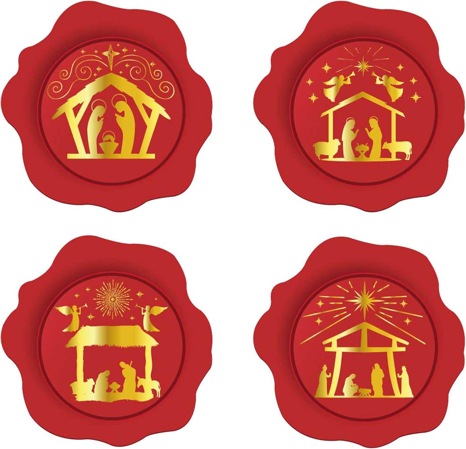 1000 Pcs Christmas Religious Stickers Christian Faith Bible Verse Roll Stickers