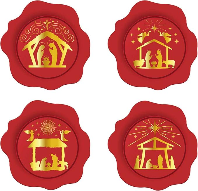 1000 Pcs Christmas Religious Stickers Christian Faith Bible