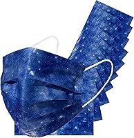 Vista 35 de Máscara de seguridad desechable de 3 capas de protección facial para adultos, 50 unidades (colores surtidos 4)