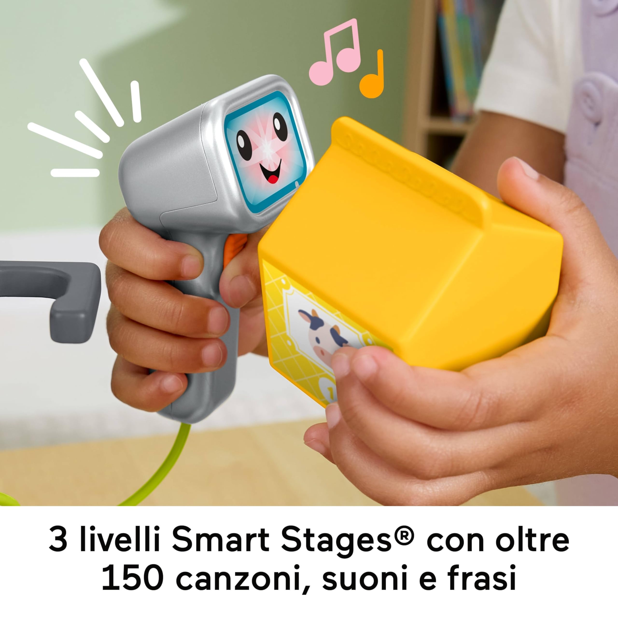 Fisher-Price - Registratore di Cassa, Set per l'apprendimento con Oltre 150 Canzoni, Suoni e Frasi, 20 Accessori Inclusi, Versione Italiano +ES+in+PT, Giocattolo per Bambini, 2+ Anni, JGX00