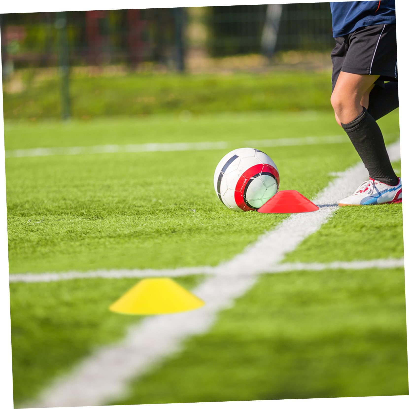 BESPORTBLE 12pcs Professional Soccer Sign Discs Multi Function Agility Markers for Training Durable Pe Material for Football Drills Colors