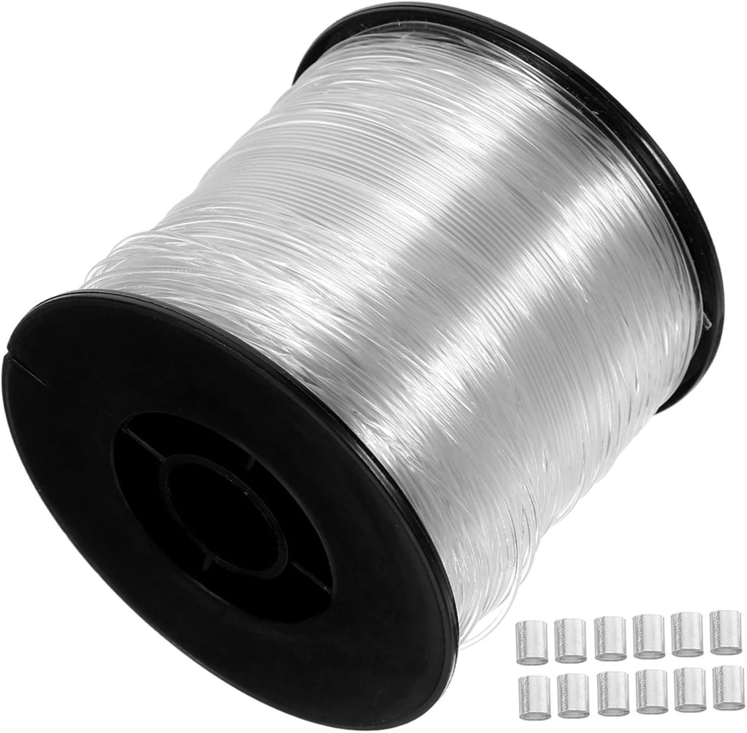 Sturdy Nylon Fishing Wire 1 Set with Loop Sleeves for Picture Frame Hanging