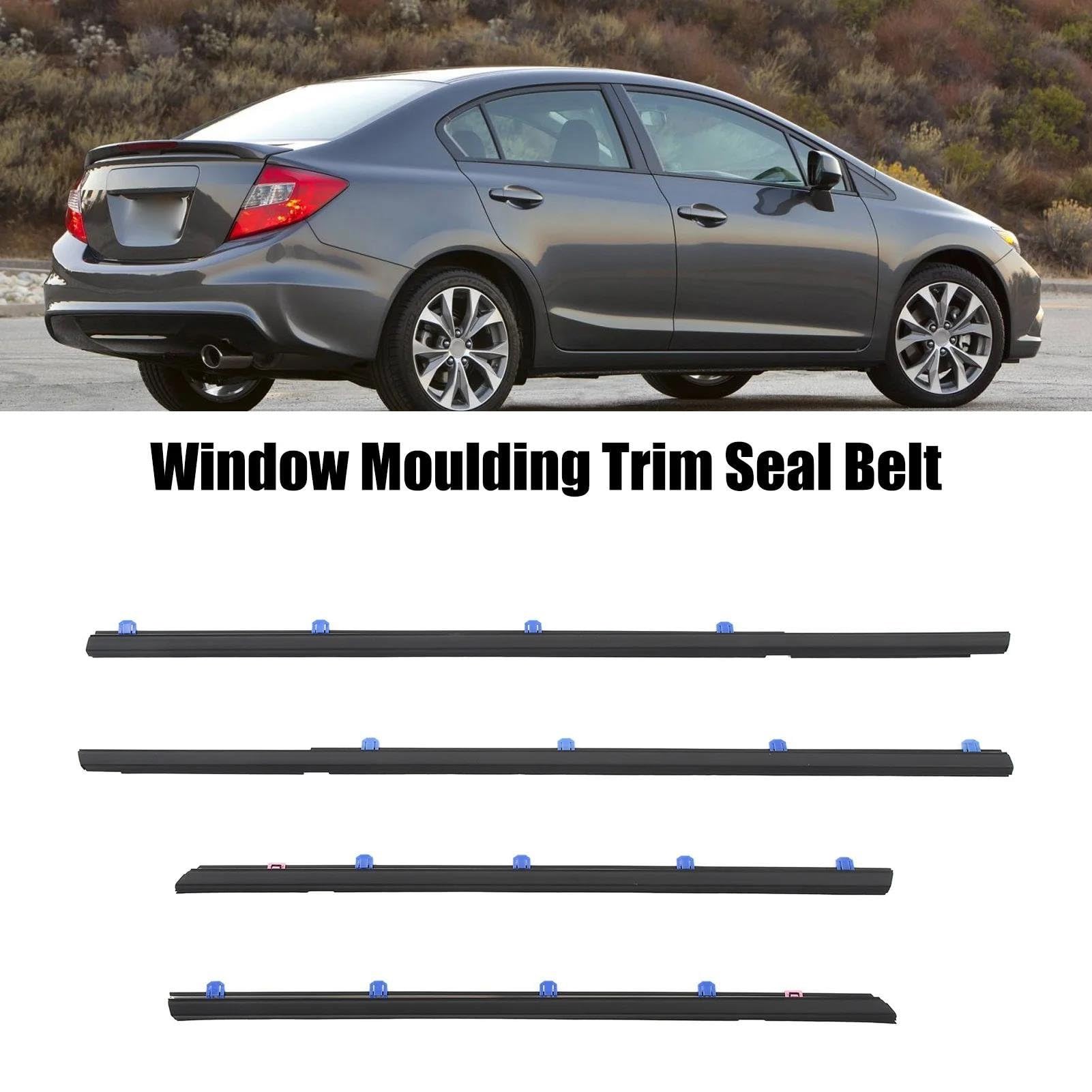 Guarnizione porta auto Finestra automobile Guarnizione Trim 72450 TR0 A01 Finestra Modanatura Trim Cintura Tenuta per Civic per Sedan 2012 2013 2014 2015