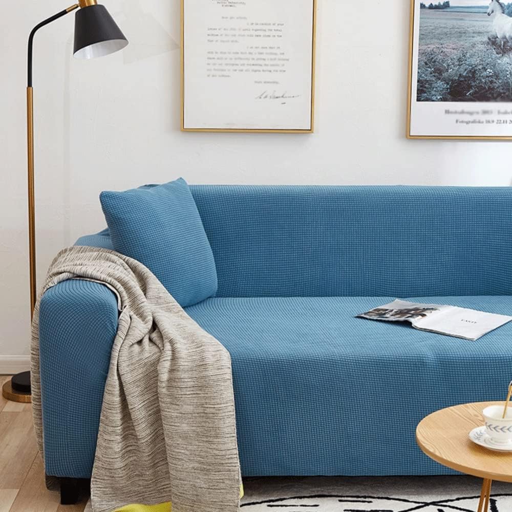 Corduroy Sofa Cushion Four Seasons Universal Cushion Non-Slip Sofa Cover Cover Winter Cover Cloth (Color: D, Size: 220~250) (E 145)