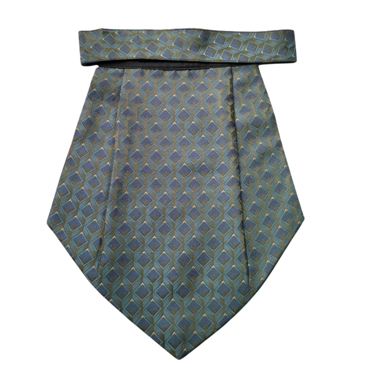 Mens Green Cravat | Small Design | Pack of 1 | Size - Standard | Tweed fabric | Microfiber | Superior finishing | Packaging – White box |-image-13