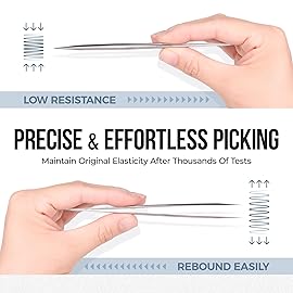 LASHVIEW Lash Tweezer, Vetus Straight Pointed Eyelash Tweezers for Profissional Grafting Eyelash Extension, Stainless Steel Needle Nose Tweezers for Lash Extension Stickers Precision Electronics, ST11