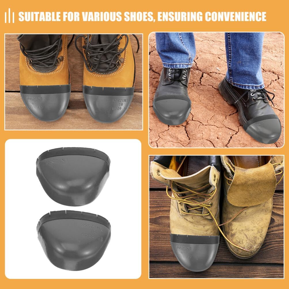 Gadpiparty 2pairs Sturdy Toe Protectors Toe Sleeve Covers for Safety and for Men and Women Puncture and Smash Resistance