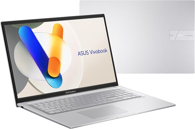 ASUS Vivobook 17 Laptop, 17.3” Full HD Display, Intel Core 5 Processor 120U, Intel Graphics, 16GB RAM, 512GB SSD, Fingerprint, Windows 11 Home, Cool Silver, X1704VAP-AS51-CA