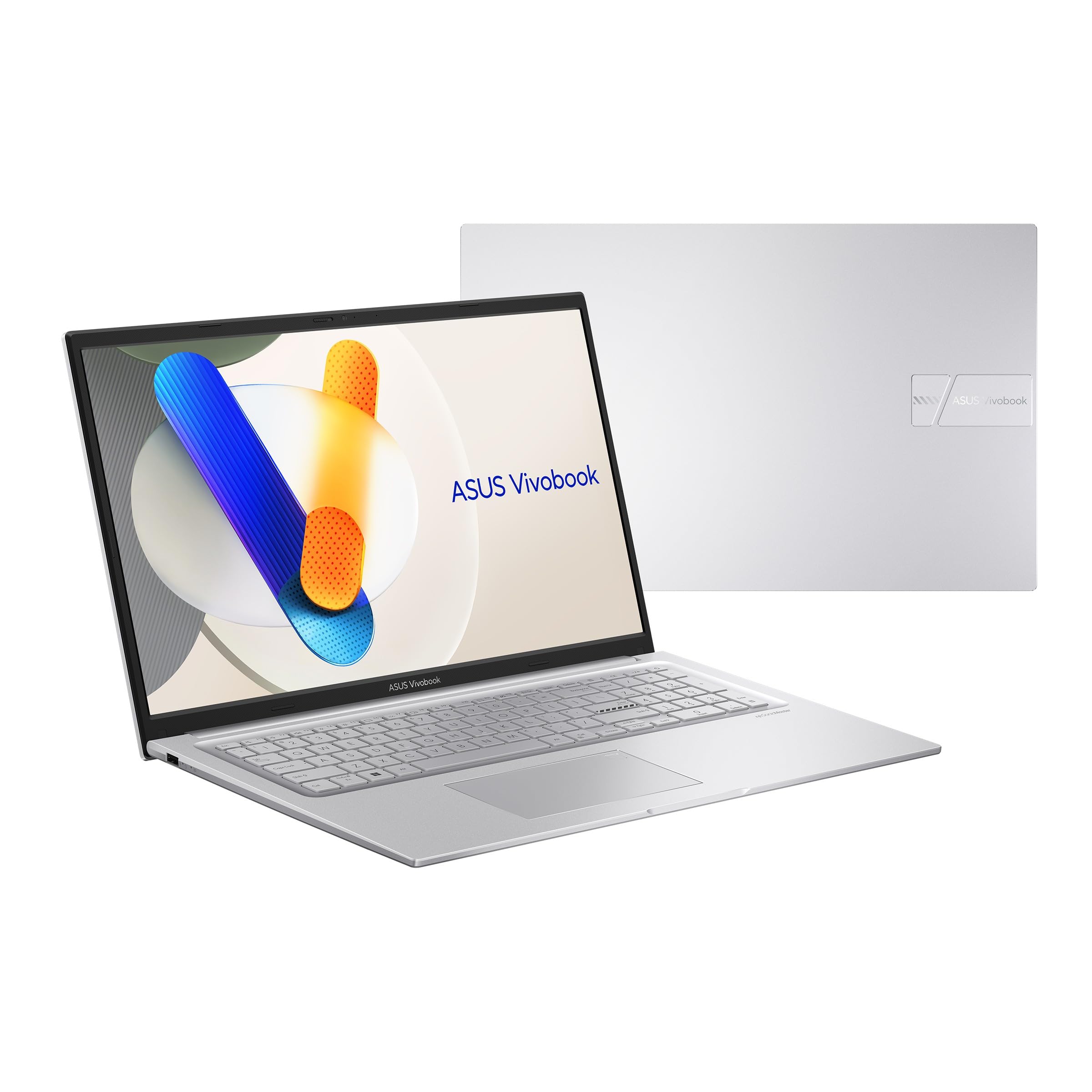 ASUS Vivobook 17 Laptop, 17.3” FHD Display, Intel Core i5-1334U CPU, Intel Iris X Graphics, 16GB RAM, 512GB SSD, Fingerprint, Windows 11 Home, Cool Silver, X1704VA-AS51-CA