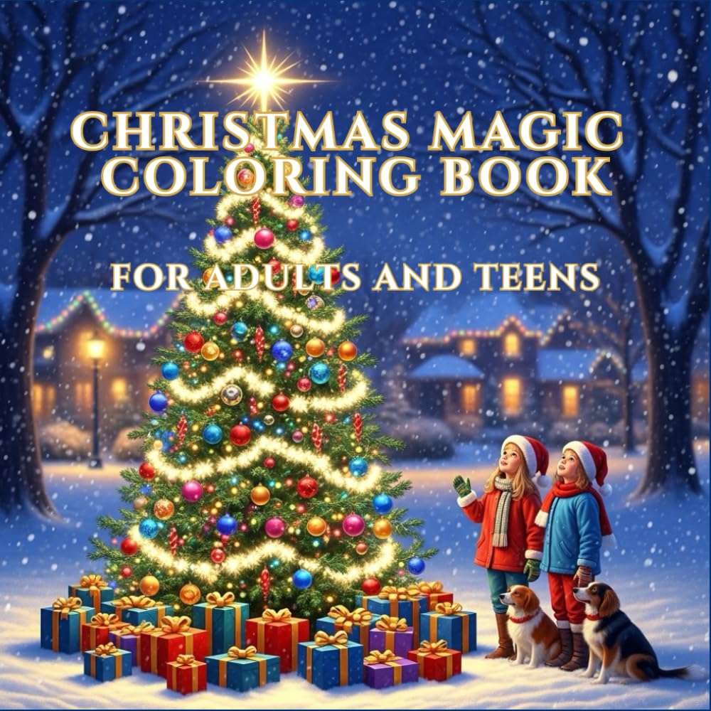 CHRISTMAS MAGIC COLORING BOOK FOR ADULTS AND TEENS: RELAX, CREATE AND CELEBRATE THE SEASON