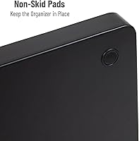 Vista 4 de Mind Reader "Pioneer breakroom Organizador 11 Compartimiento condimento Soporte, color negro, 14 compartimentos - extra grande, Negro