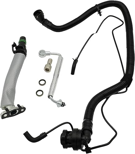 Miniatura 10 de 55587854 Kit de 4 piezas de línea de drenaje de retorno de aceite turbo y tubo de alimentación de aceite para Chevy Cruze, Sonic, Trax y Buick