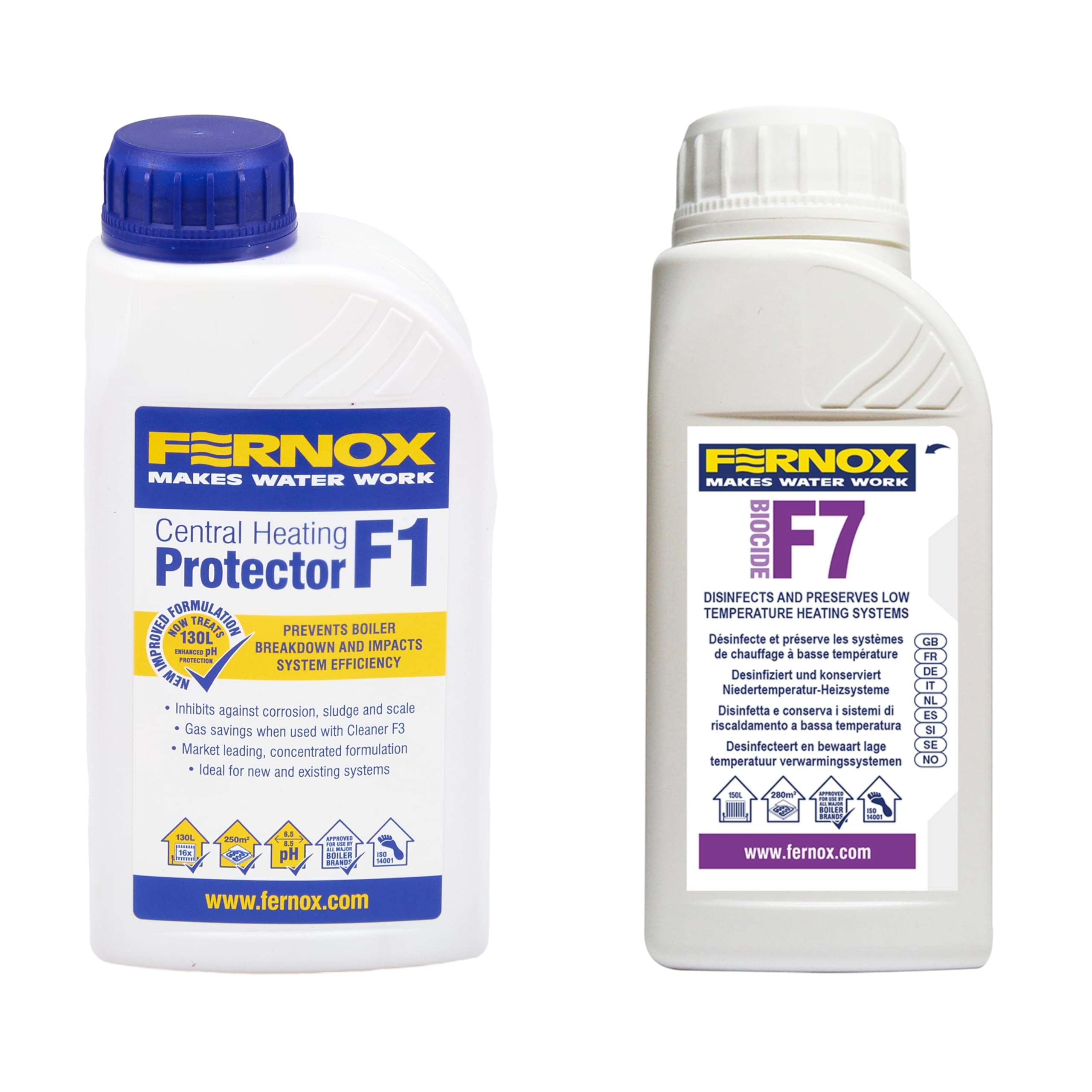 LavaTap – Fernox F1 & F7 Low Temperature Central Heating Inhibitor and Biocide – Radiator Protector, Rust Inhibitor, Sludge Control, Radiator Flush, Heat Protect, Central Heating Cleaner