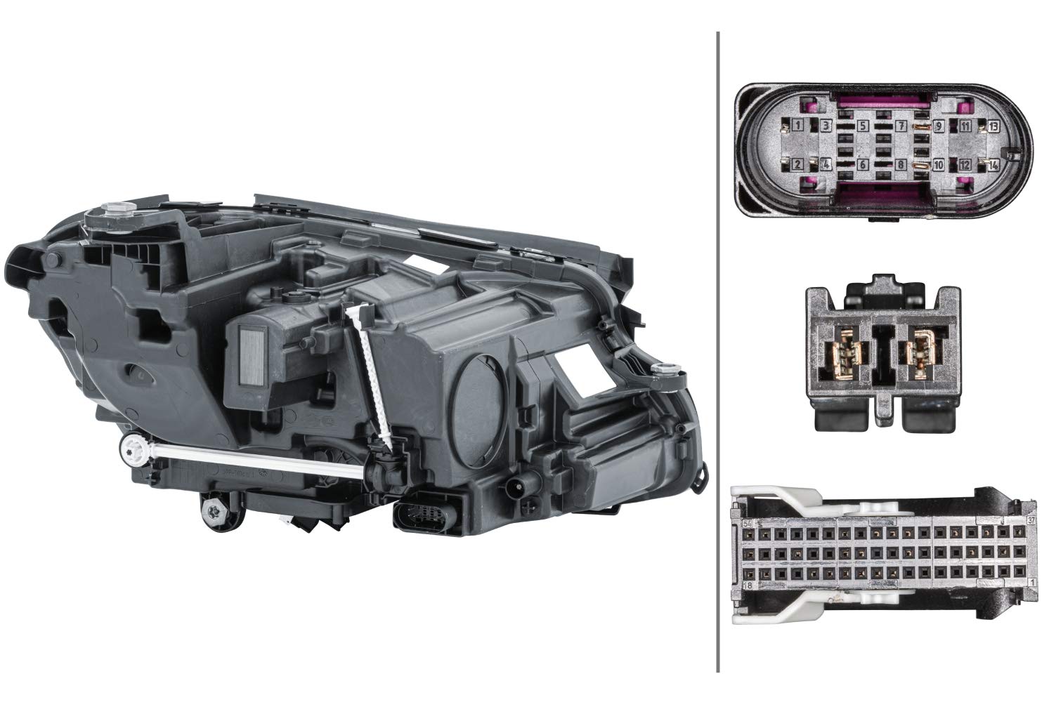 HELLA 1EX 012 076-511 LED Reflektor - dla m. in. Mercedes-Benz E-Class (W213) - dla ruchu prawostronnego - z lewej