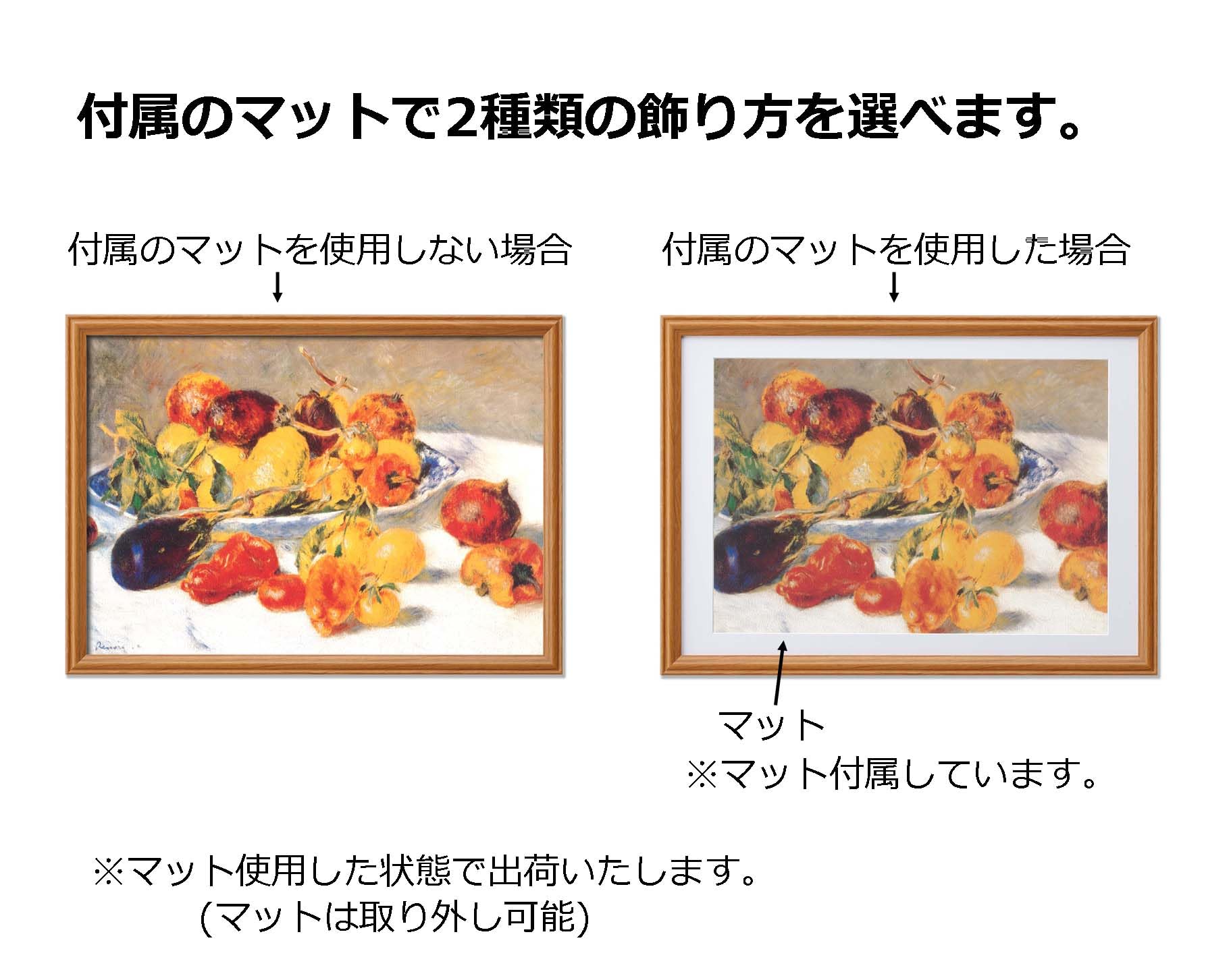 Amazon.co.jp: ルノワール名画額A3 (南仏の果実) : ホーム＆キッチン