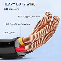 Vista 9 de Nilight Cable adaptador de cargador para secadora EV, 50 amperios a 30 amperios, 4 clavijas, cobre puro, 125 V/250 V, salida a enchufe, conversión