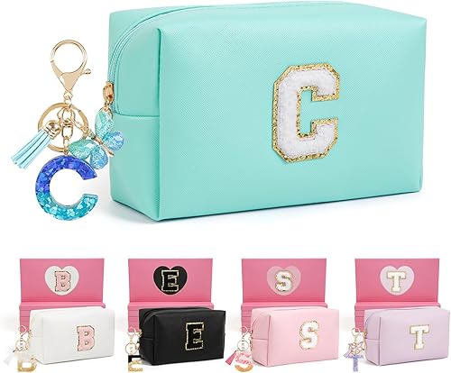 Miniatura 113 de Regalos de cumpleaños para mujeres y ella, bonita bolsa de maquillaje de viaje, bolsas de cosméticos de gran capacidad para mujeres, bolsa de Rosa