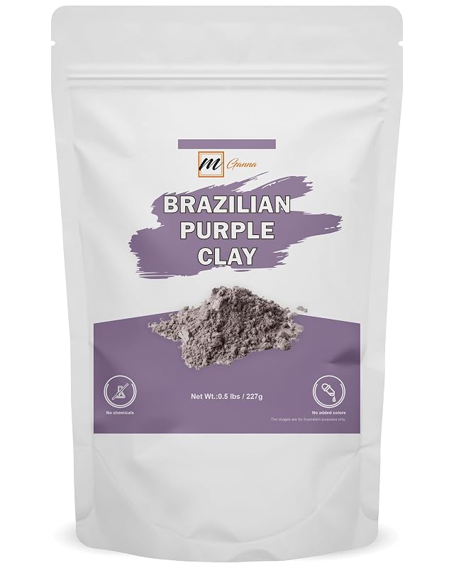 Pó de argila roxa brasileira mGanna para formulações cosméticas, 227 g