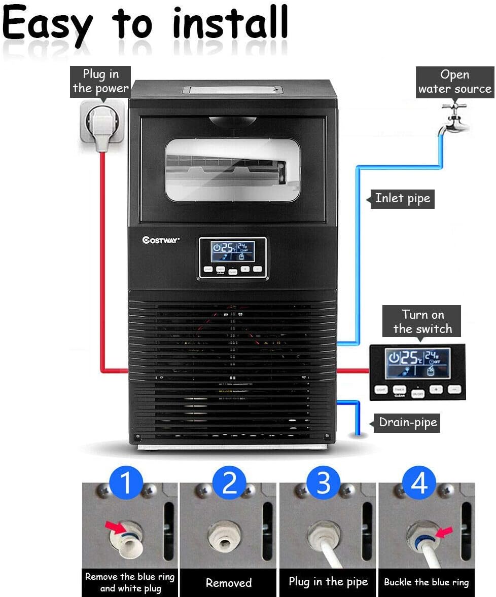 Installation Diagram for COSTWAY Ice Machine