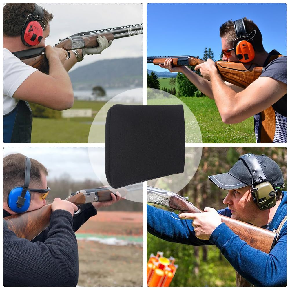 Cantoneras de Fusil,Cantoneras de Escopeta,Almohadilla para Cañas de Rifle,Almohadillas Amortiguadoras de Retroceso para Rifles,Culata de Goma Táctica para Caza y Tiro al Aire Libre Tokaneit