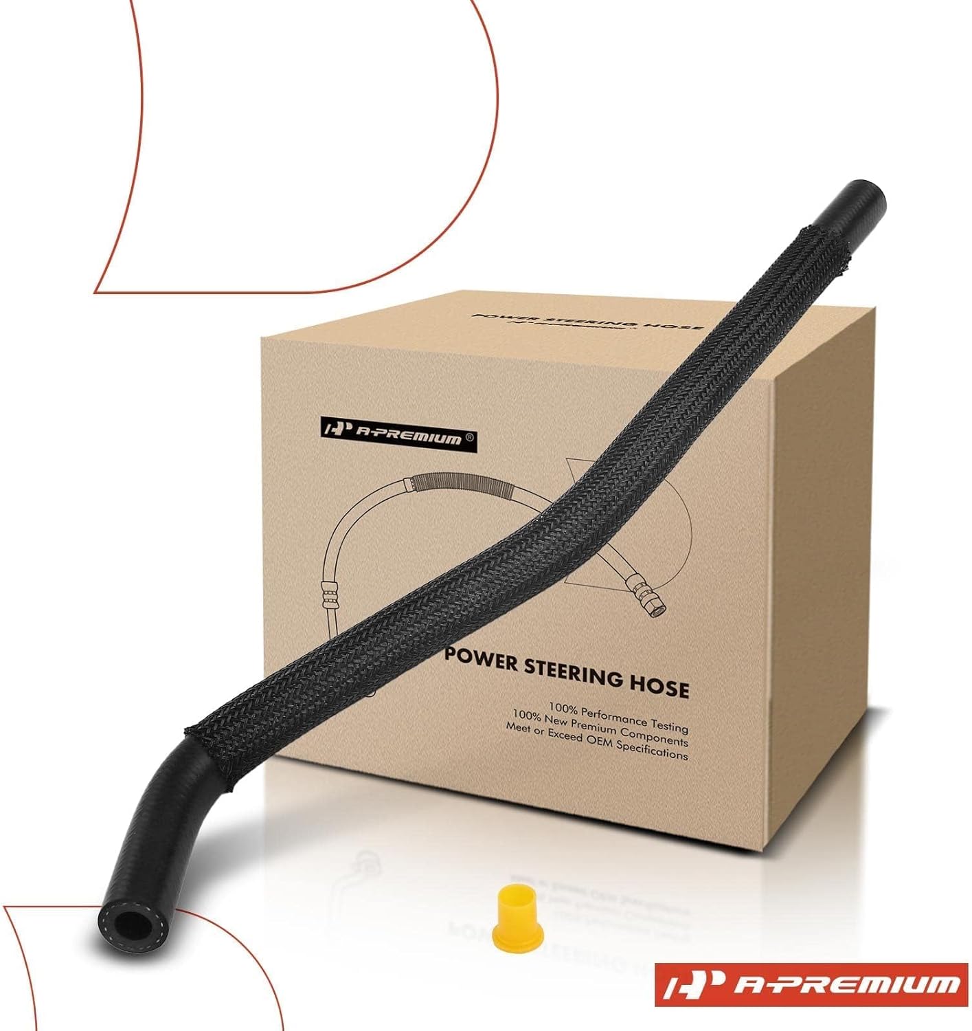 A-Premium Power Steering Return Hose Line Assembly Compatible with Mazda 6 2003-2008, 3.0L, Pipe To Reservoir