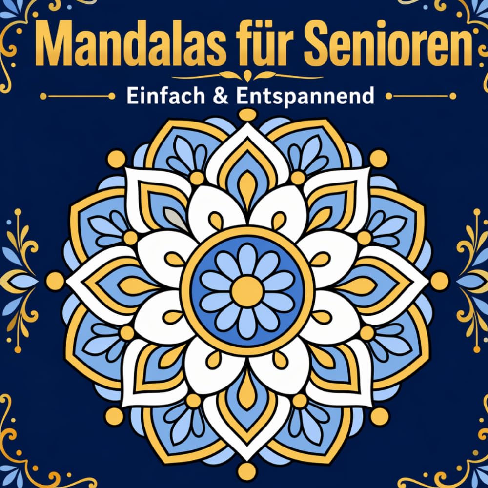 Große Mandalas für Senioren: einfach und entspannend